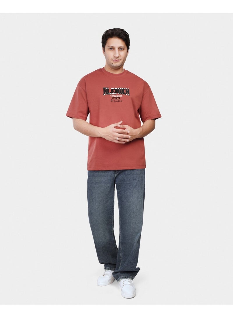 TORINESE "Experience Inspire" Urban Terracotta Oversize Tee - Image 2