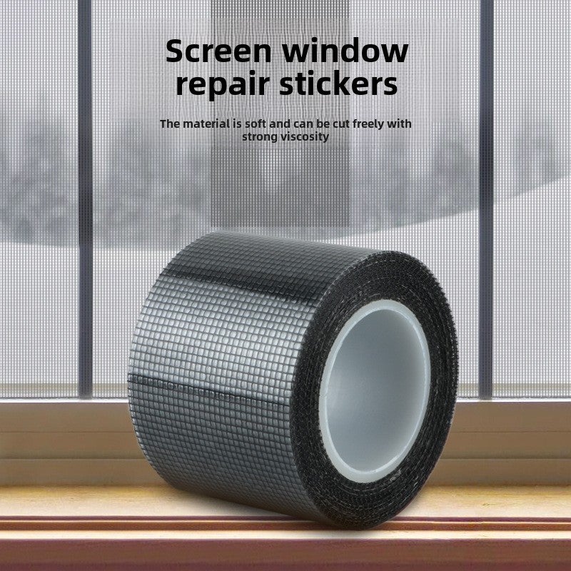 Mosquito Net Repair Patch Adhesive Transparent Tape Black 5cm*2m - Image 2