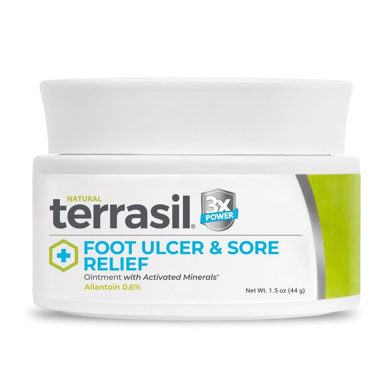 terrasil Foot Ulcer Cream & Sore Relief, Natural Relief & Fast Soothing Treatment, Healing Cream for Leg Ulcers & Sores. 3X Action (1.5 oz) - Image 1