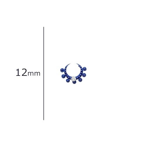 Comet Busters Fancy Moon Bindis With Stone (BIN1111)(12mm) - Image 3