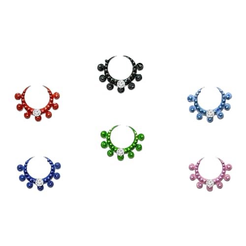 Comet Busters Fancy Moon Bindis With Stone (BIN1111)(12mm) - Image 1