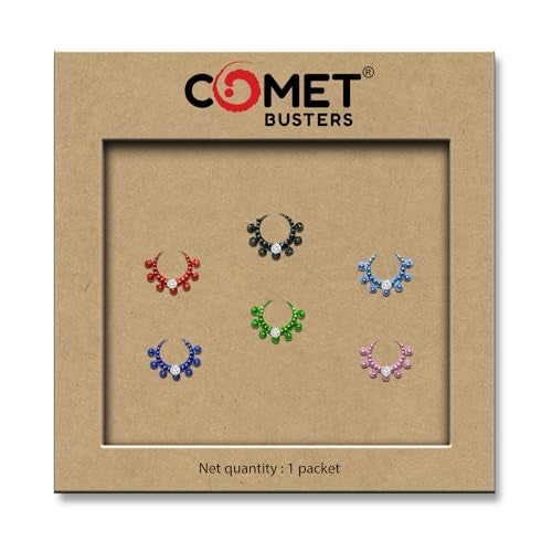 Comet Busters Fancy Moon Bindis With Stone (BIN1111)(12mm) - Image 5