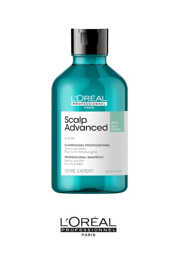 L'OREAL PARIS_PF L'Oréal Professionnel Paris Scalp Advanced Anti Oil Shampoo 300ml  - Image 1