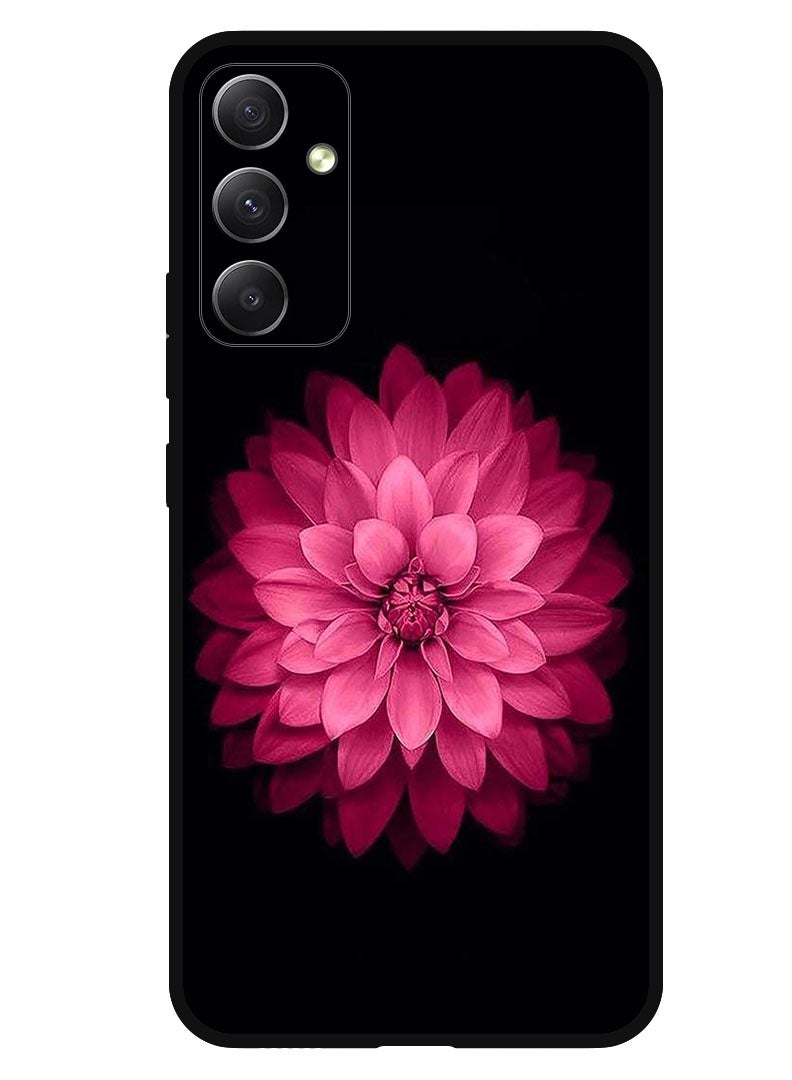 Theodor Protective Case Anti Scratch Shock Proof Bumper Cover For Samsung Galaxy F14 Pink Flower At Center - Image 1