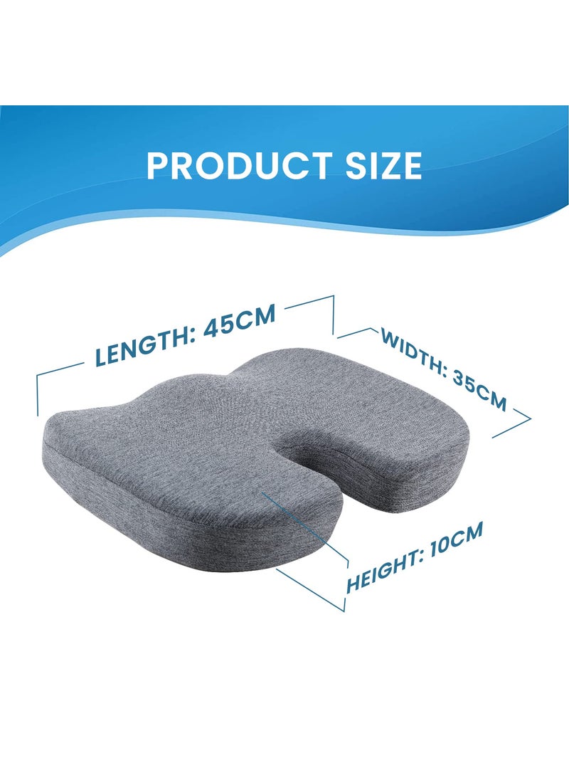 ORILEY ORILEY Premium Comfort Seat Pillow for Office ChairCar SeatHome Chair Orthopaedic Memory Foam Cushion for Tailbone Pain Back Pain Sciatica Relief  - Image 5