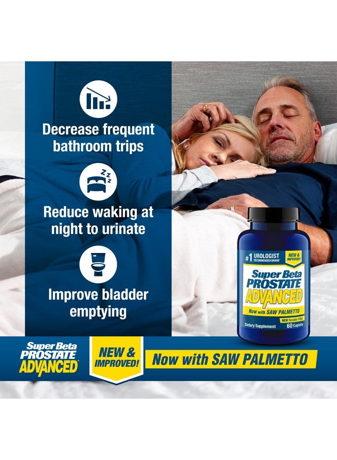 SUPER BETA PROSTATE سوبر بيتا بروستات متقدم مع ساو بالميتو - مكملات صحة البروستاتا للرجال، دعم المثانة والمسالك البولية مع بيتا-سيتوستيرول، ريشي، ساو بالميتو، فيتامين د، أكسيد الزنك، سيلينيوم - 60 حبة - Image 2