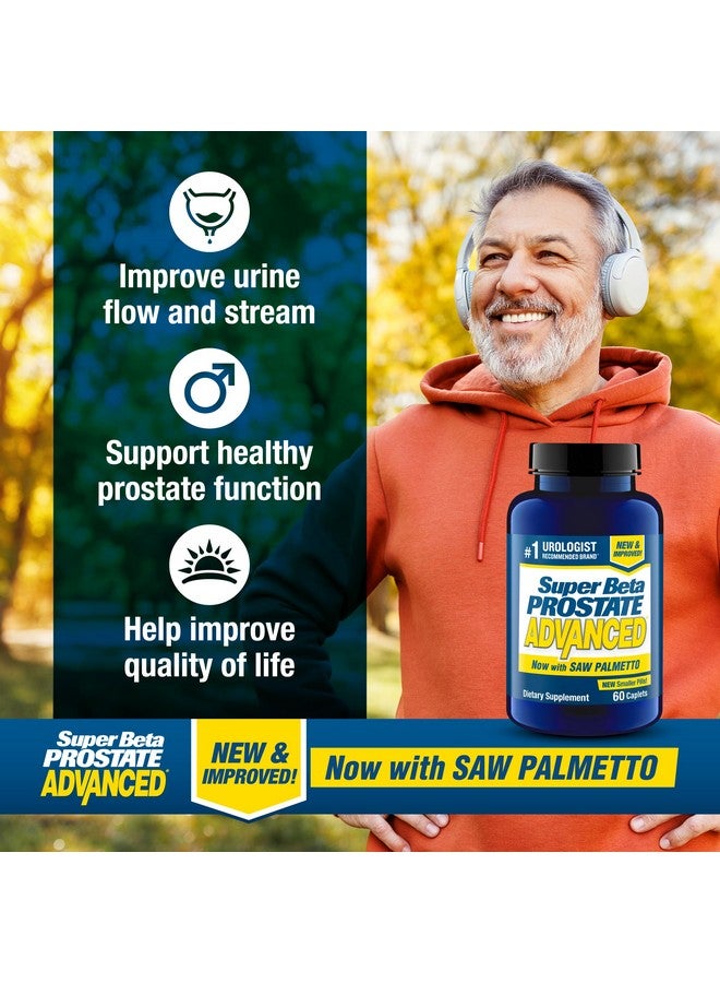 SUPER BETA PROSTATE سوبر بيتا بروستات متقدم مع ساو بالميتو - مكملات صحة البروستاتا للرجال، دعم المثانة والمسالك البولية مع بيتا-سيتوستيرول، ريشي، ساو بالميتو، فيتامين د، أكسيد الزنك، سيلينيوم - 60 حبة - Image 3