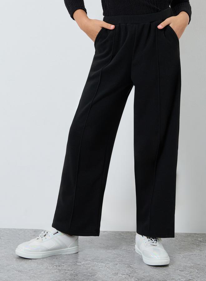 Styli Teens Black Straight Leg Trousers - Image 1