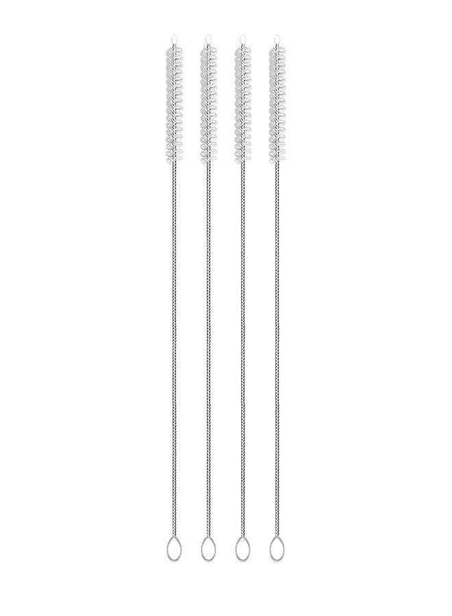 HUNCHA Straw Cleaner Brush Set, 4-Piece Long Cleaning Brush for Straws on Tumbler, Water Bottle, Sippy Cup, and Pipes, Tubes or Hummingbird Feeders, Tiny Bristles - Image 1