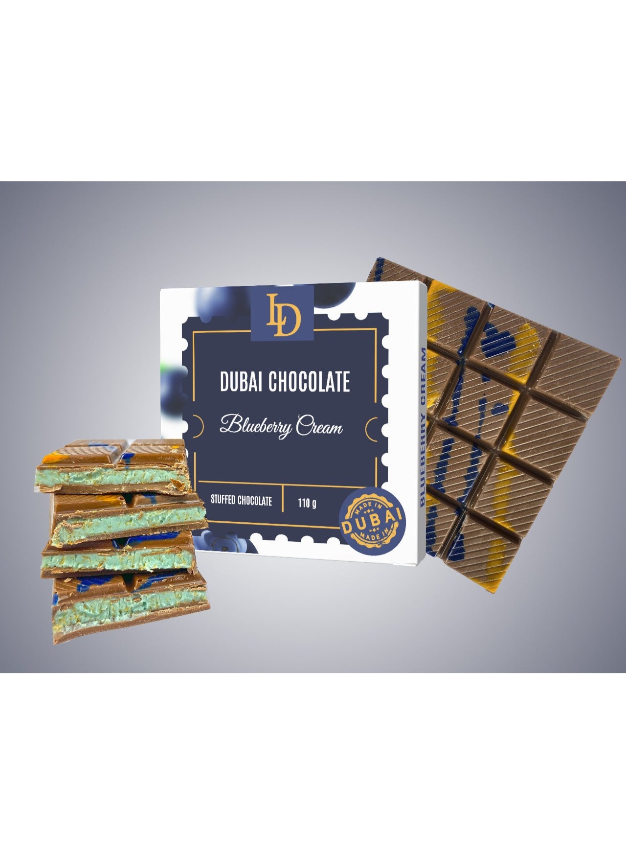 Le Damas LD Dubai Chocolate Milk BlueBerry Cream
