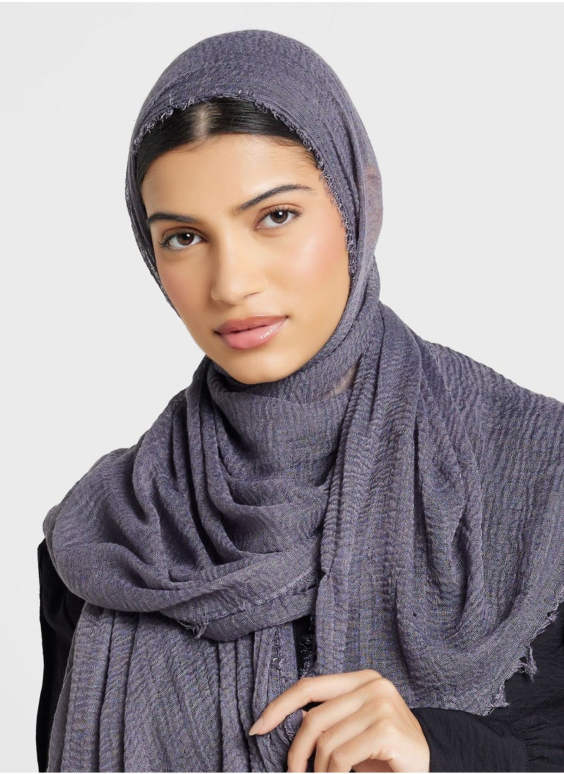 Khizana - Linen Mix Lightweight Hijab Scarf - Image 1