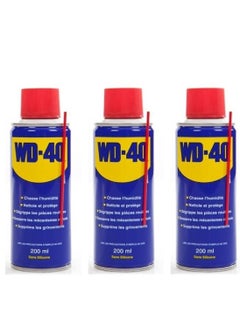 دبليو دي-40 مزيل الصدأ متعدد الأغراض WD-40 - 200 مل 3 قطع  - Image 1