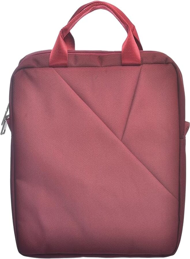 Dragon Dragon Fabric Pocket Sleeve With Classic Design And Zipper Pocket For Laptop And Tablets 13.3/14 Inche - Wine 