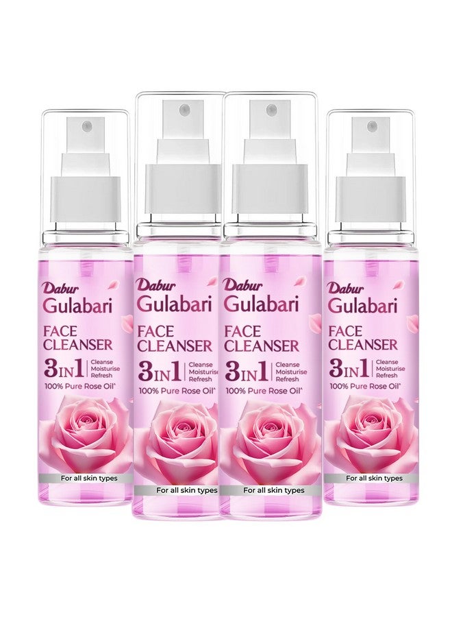 Dabur دابور جلاباري منظف وجه ببتلات الورد - 400 مل (100 مل*4) | منظف لطيف لجميع أنواع البشرة | بشرة نظيفة ومتوازنة ومُرطبة - Image 1