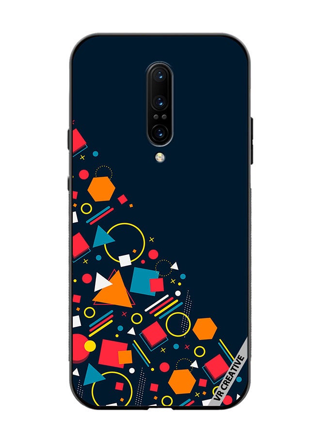 VR CREATIVE Protective Case Cover For OnePlus 7 Pro Abstract Design Multicolour - Image 1
