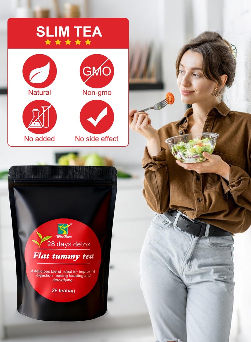 Winstown 28-Day Organic Weight Loss Tea: Promotes Fat Digestion And Absorption, Aids Bowel Movement, Supports Stomach Health, Helps Digestion, Reduces Accumulation of Abdominal Fat - Image 4
