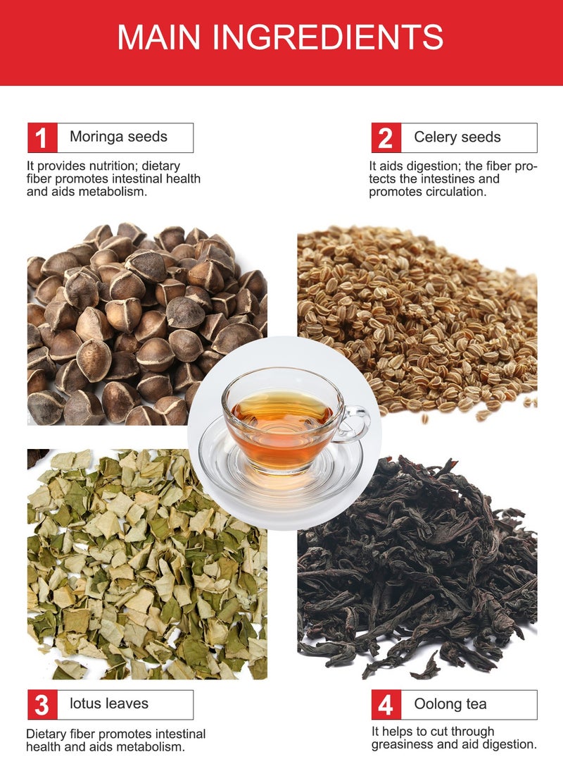 Winstown 28-Day Organic Weight Loss Tea: Promotes Fat Digestion And Absorption, Aids Bowel Movement, Supports Stomach Health, Helps Digestion, Reduces Accumulation of Abdominal Fat - Image 3