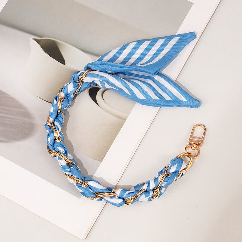 Hanging Wrist High-End Woven Short Mobile Phone Chain Shell Chain Mobile Phone Lanyard Mobile Phone Lanyard New Leopard Ornaments - Image 1