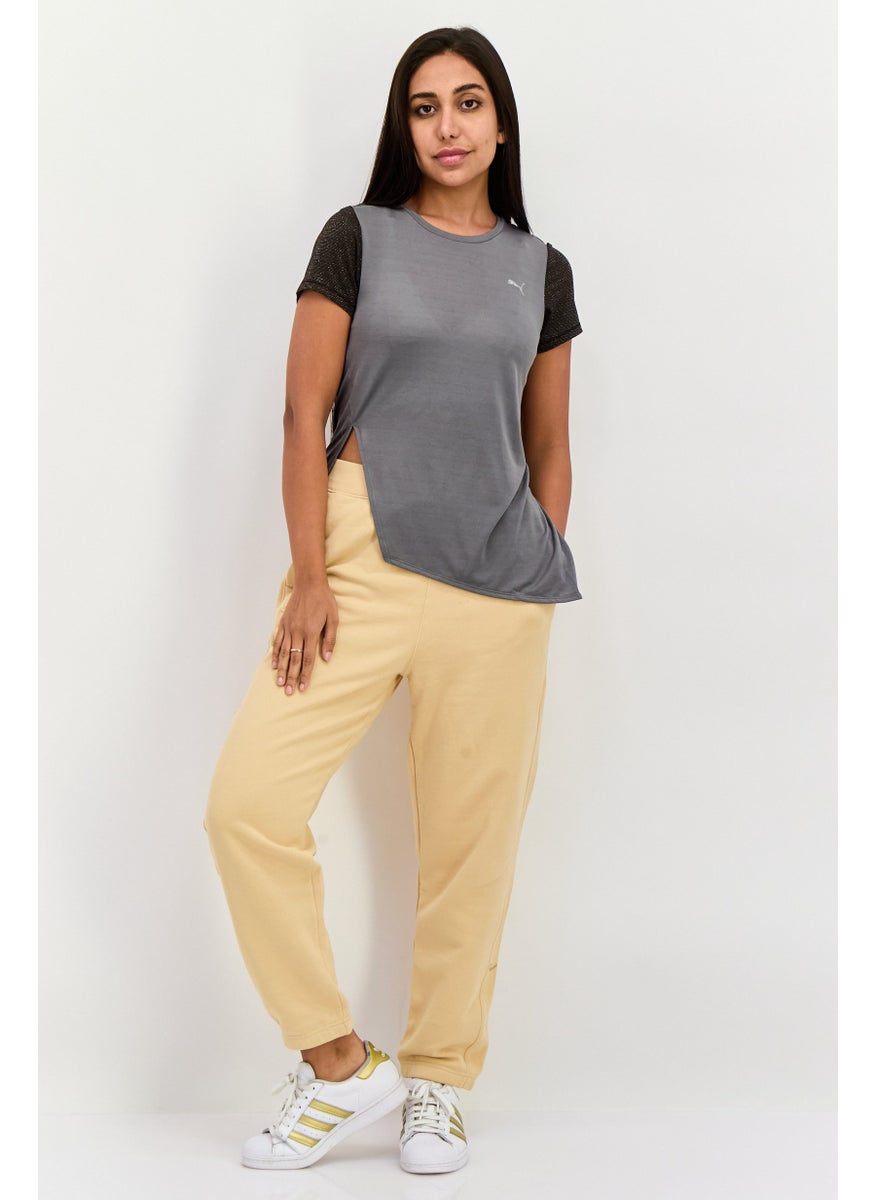 PUMA Women Sportswear Fit Short Sleeves Training Top, Grey  - Image 3