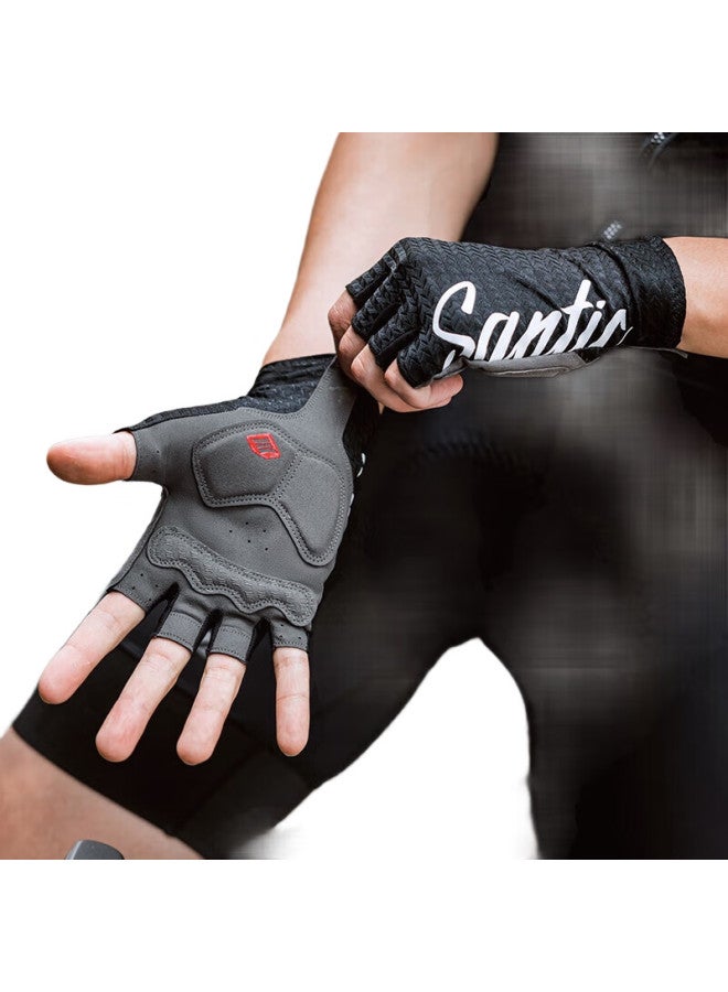 Sendik Spring Summer Cycling Gloves Road Bike Short Finger Gloves【】 White L - Image 1