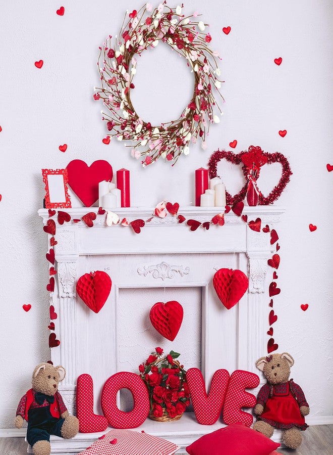 WreathDream إكليل عيد الحب من WreathDream مع التوت، مناسب للباب الأمامي، للاستخدام الداخلي والخارجي، حفلات الزفاف، ذكرى الزواج، ديكور المنزل، الجدران، النوافذ، والمناسبات الاحتفالية - Image 2