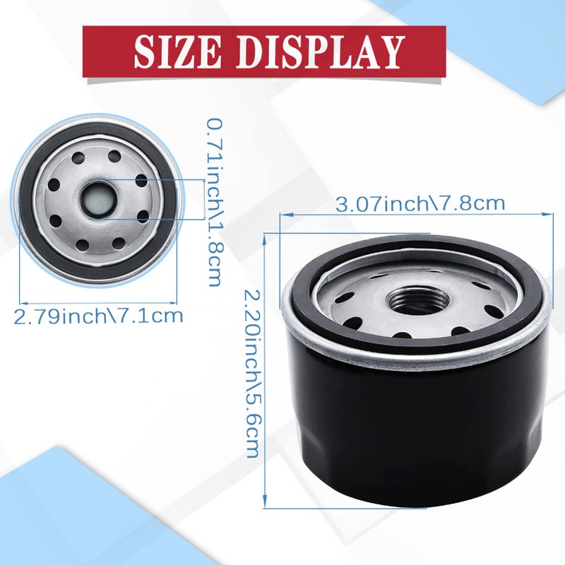 Yerbay 49065-7007 49065-0721 Oil Filter for Kawasaki FR691V FR651V FX600V FR730V FR541V FR600V FX600V FS730 FX600v FS451V FS481V FS691V FS651V FB460V FC420V FC540V FD501D FD590V (Pack of 3) - Image 3