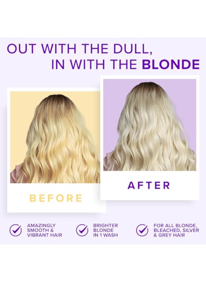 NYK1 500ml Purple Shampoo For Blonde Grey Hair SULFATE FREE For Brassy Hair - Image 4