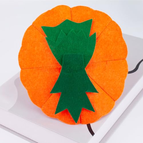 YAXAMING 2 Pcs Halloween Pumpkin Headband Green Leaf Pumpkin Hair Hoops Orange Pumpkin Headpiece Hairband Hair Bands Women Christmas Xmas Holiday Festival Parade Cosplay Dress Up Birthday Party Accessories - Image 2