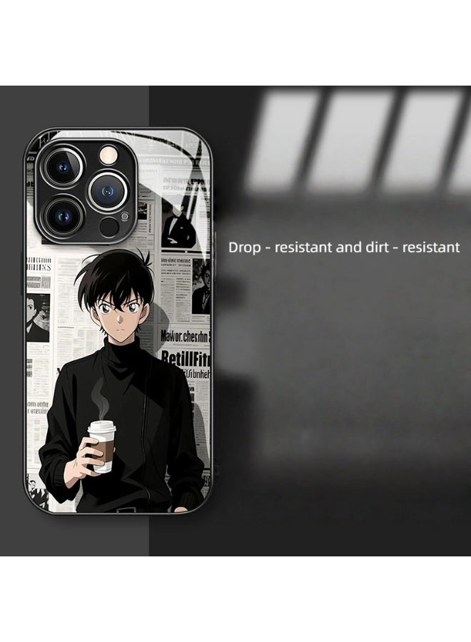 iPhone 17 Cover Classic Newspaper Design Tempered Glass Protective and Stylish - Image 3