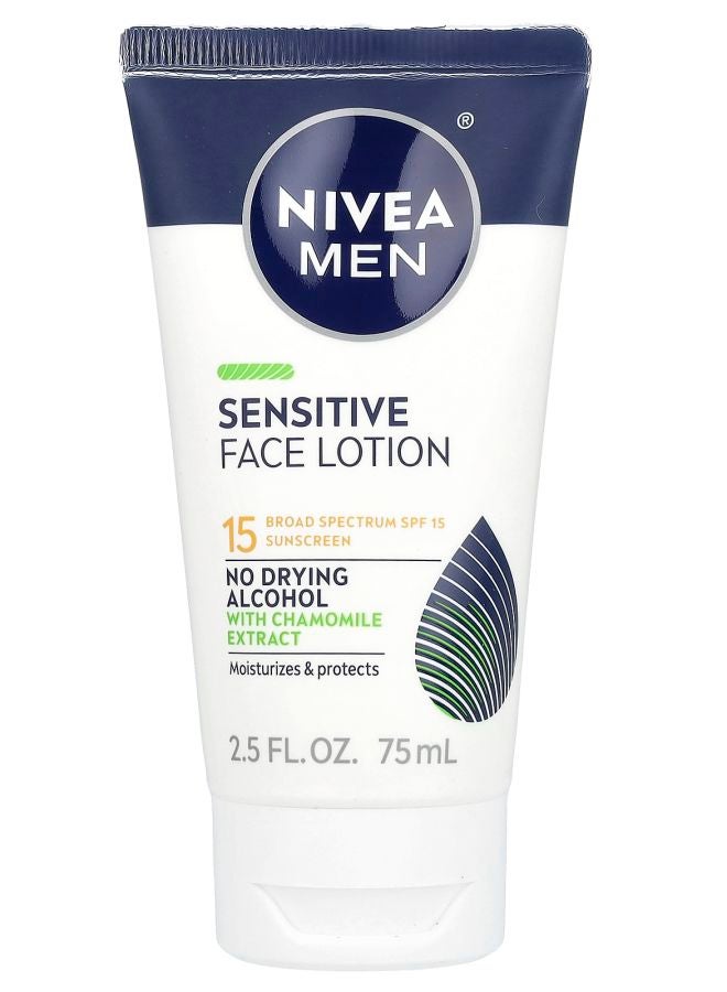 Nivea Men Sensitive Face Lotion SPF 15 2.5 fl oz (75 ml)