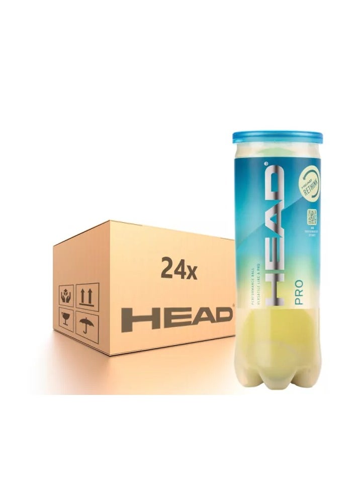 HEAD - Pro Tennis Balls | Box Of 24 Cans | 72 Balls - Image 1