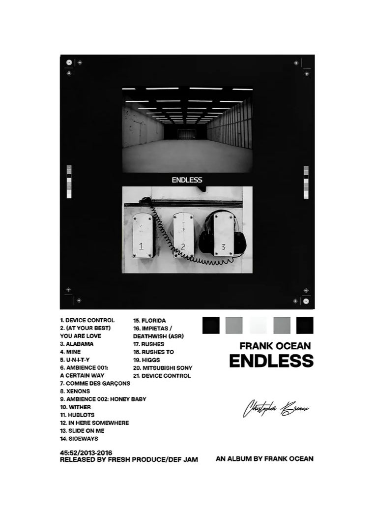 TNESSENTIAL FRANK OCEAN ENDLESS CANVAS POSTER