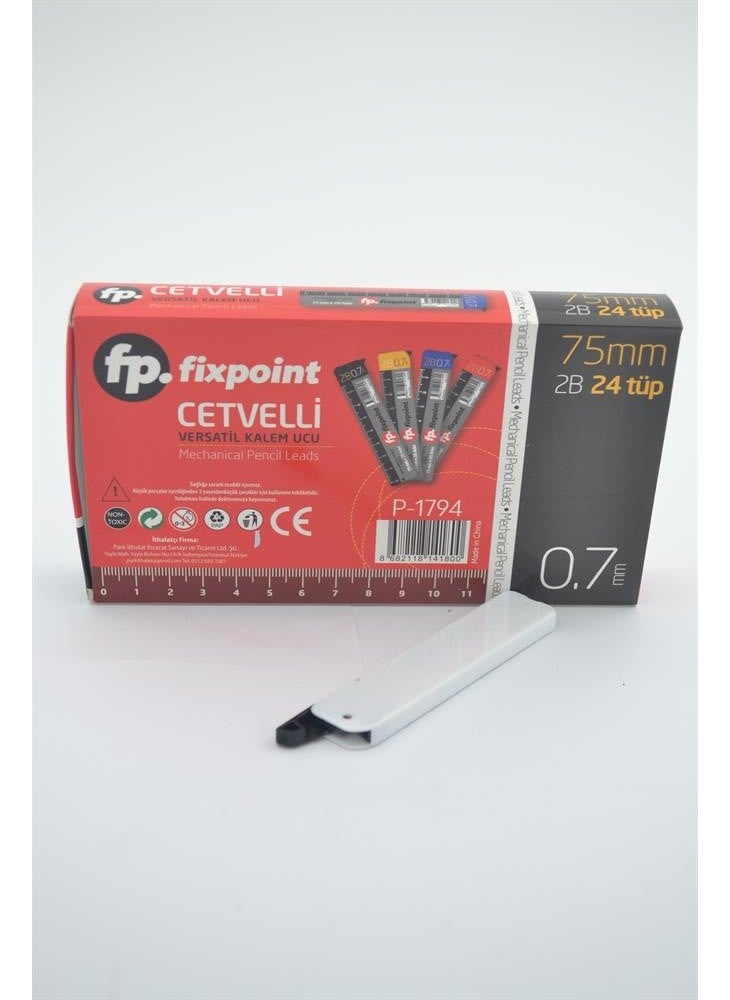Fixpoint Ruler Tip Pen Tip 75 mm 2b 0.7 mm 24 Tubes 