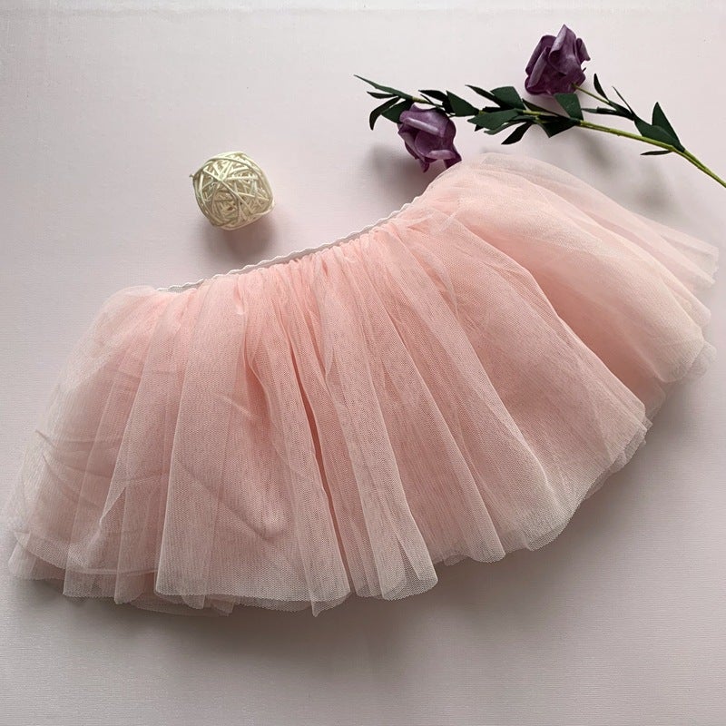 Child Ballet Tutu Skirt Four-Layer Dancewear C04 lotus root starch encrypted yarn (plus 1 yuan) 