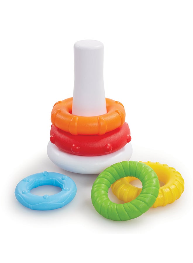 ADDO Little Lot Colourful Stacking Rings, Activity Toy, Develops Fine Motor Skills And Hand-Eye Coordination And Problem-Solving Skills, Early Development Toy, Entertaining Toy For Toddler And Kids  - Image 2