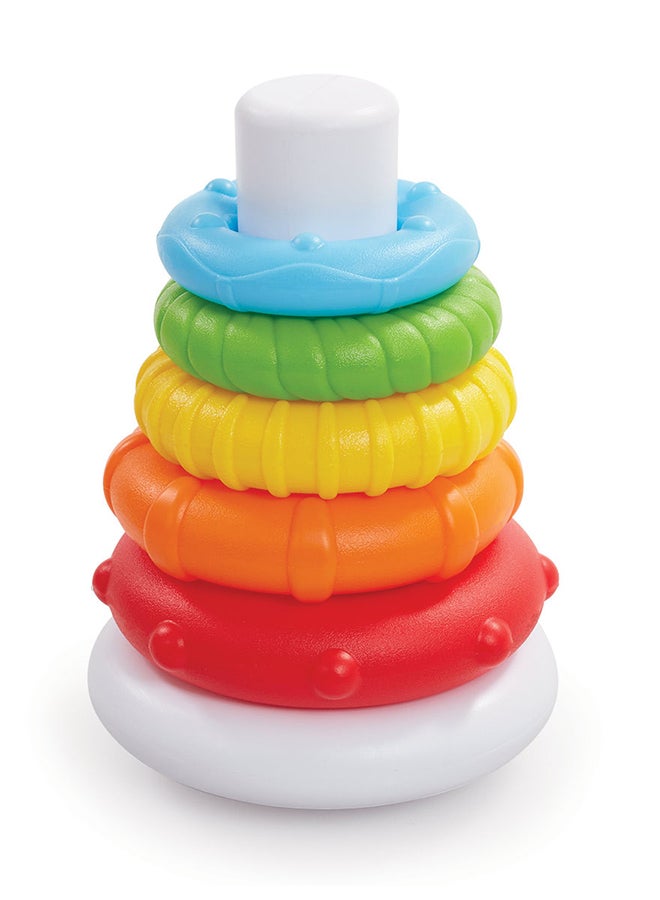 ADDO Little Lot Colourful Stacking Rings, Activity Toy, Develops Fine Motor Skills And Hand-Eye Coordination And Problem-Solving Skills, Early Development Toy, Entertaining Toy For Toddler And Kids  - Image 1