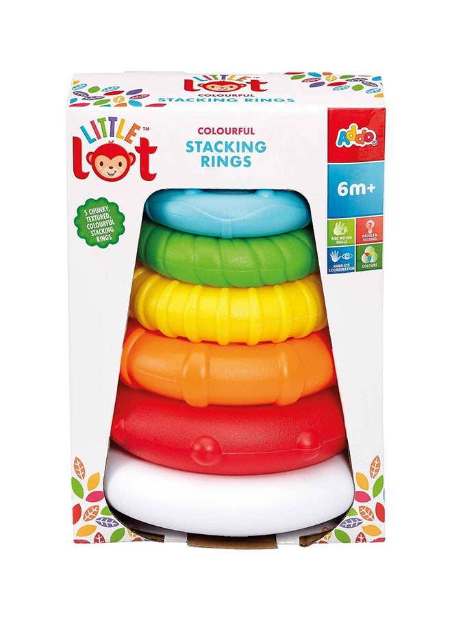 ADDO Little Lot Colourful Stacking Rings, Activity Toy, Develops Fine Motor Skills And Hand-Eye Coordination And Problem-Solving Skills, Early Development Toy, Entertaining Toy For Toddler And Kids  - Image 3