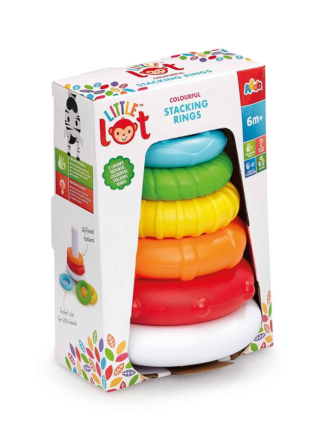 ADDO Little Lot Colourful Stacking Rings, Activity Toy, Develops Fine Motor Skills And Hand-Eye Coordination And Problem-Solving Skills, Early Development Toy, Entertaining Toy For Toddler And Kids  - Image 4