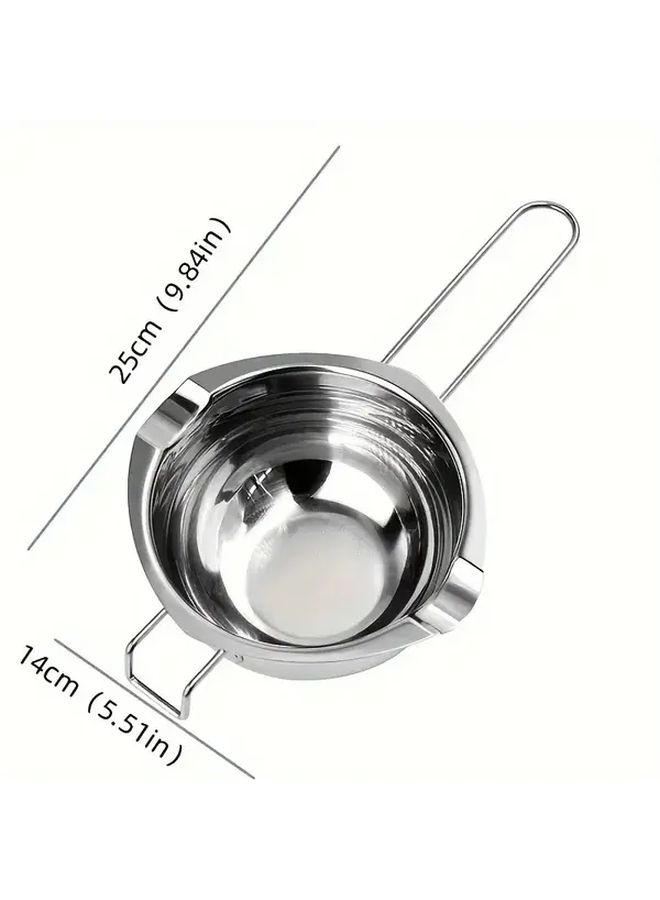 Stainless Steel Chocolate Melting Pot For Fondue Baking And Wax Stable Base Design - Image 3