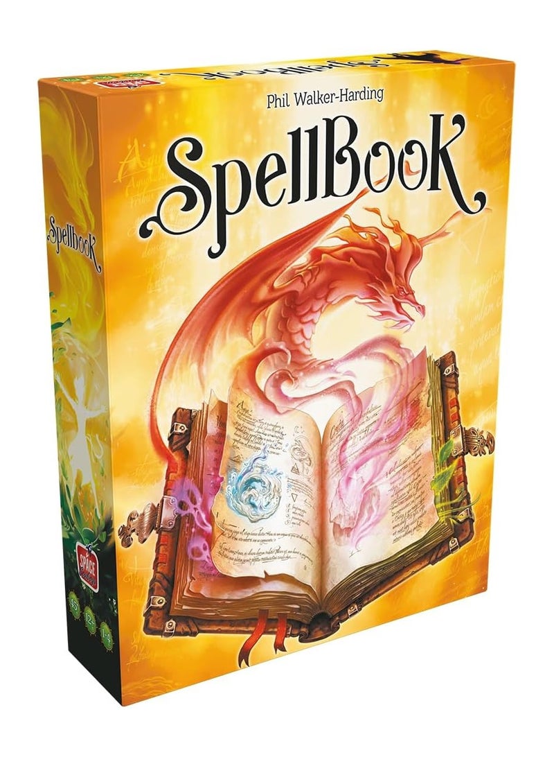 Asmodee Space Cowboys - SpellBook - Board Game - Strategy Game - For Adults and Children from 12 Years - 1 to 4 Players - English
