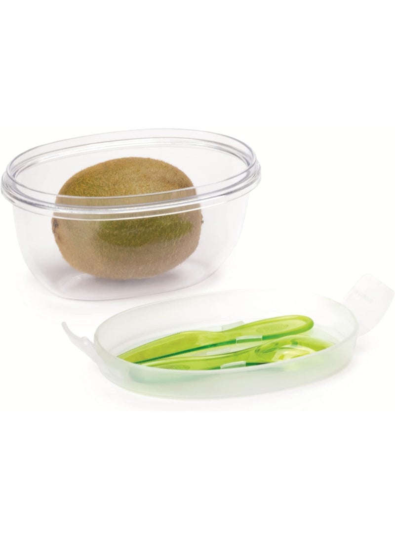 Snips Kiwi Fruit Keeper, Transparent | Fridge Storage Container for Cut Kiwi | BPA-Free Airtight Fruit Saver Box | Keeps Fruits Fresh Longer | Reusable Kitchen Storage - Image 5