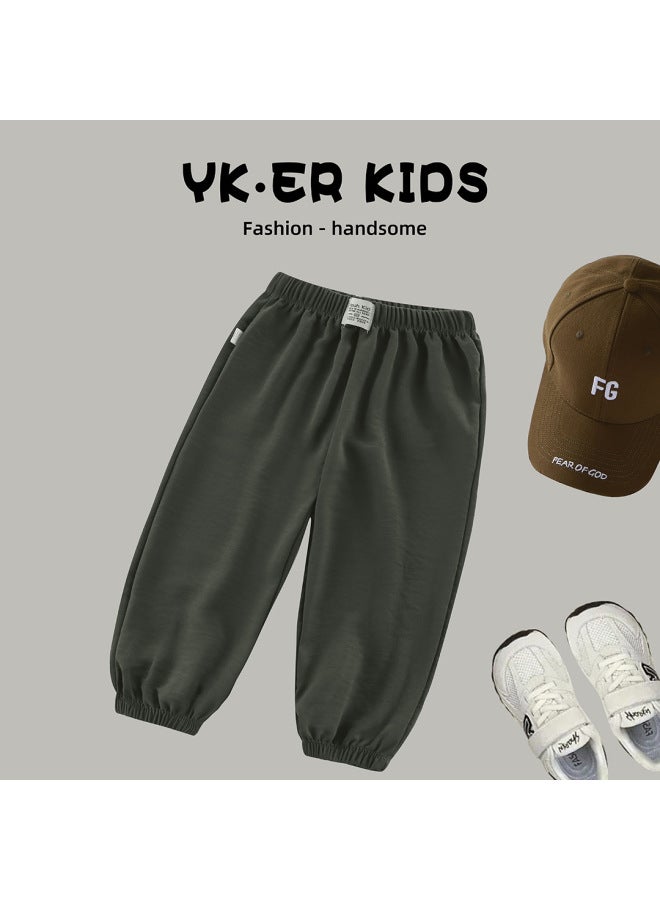 Anti-mosquito Pants Summer Children's Trousers Thin Boys And Girls Single Pants Wide Leg Pants Loose Pants Baby Outside