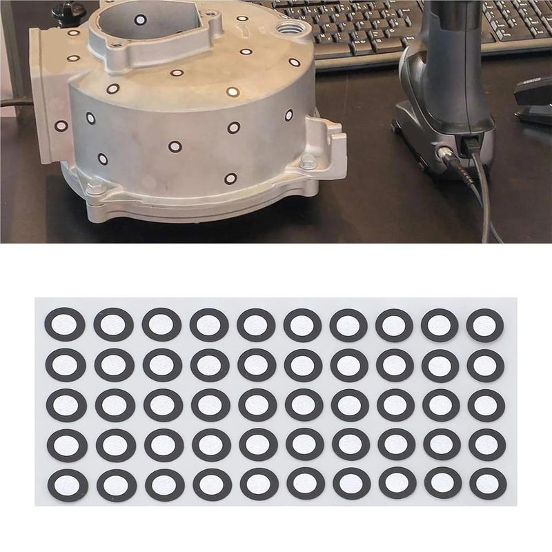 3D Scanner, 10pcs 3D Scanner Marking Tracking Points 6mm/10mm Scan Stickers for Mechanical Diffuse Reflection Reference,for Precise Optical Tracking - Image 3