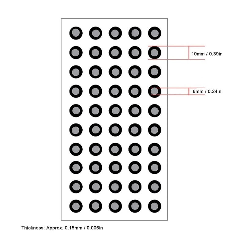 3D Scanner, 10pcs 3D Scanner Marking Tracking Points 6mm/10mm Scan Stickers for Mechanical Diffuse Reflection Reference,for Precise Optical Tracking - Image 4