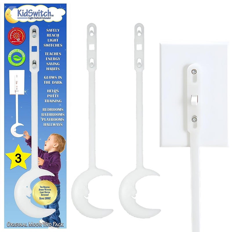 Kidswitch Light Switch Extender for Kids (3 Pack) - Glow in The Dark Toddler Light Switch - Kids Light Switch Extender - Quick Install, Easy Grab Extension, Award Winning - Image 5