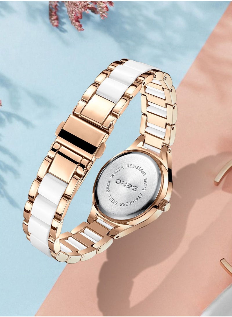 SENO - Fashion Quartz Womens Watches, Waterproof Women's Quartz Watch, Easy to Read Watch Fashion Watch Best Gift for Your Friend and Families - Image 1