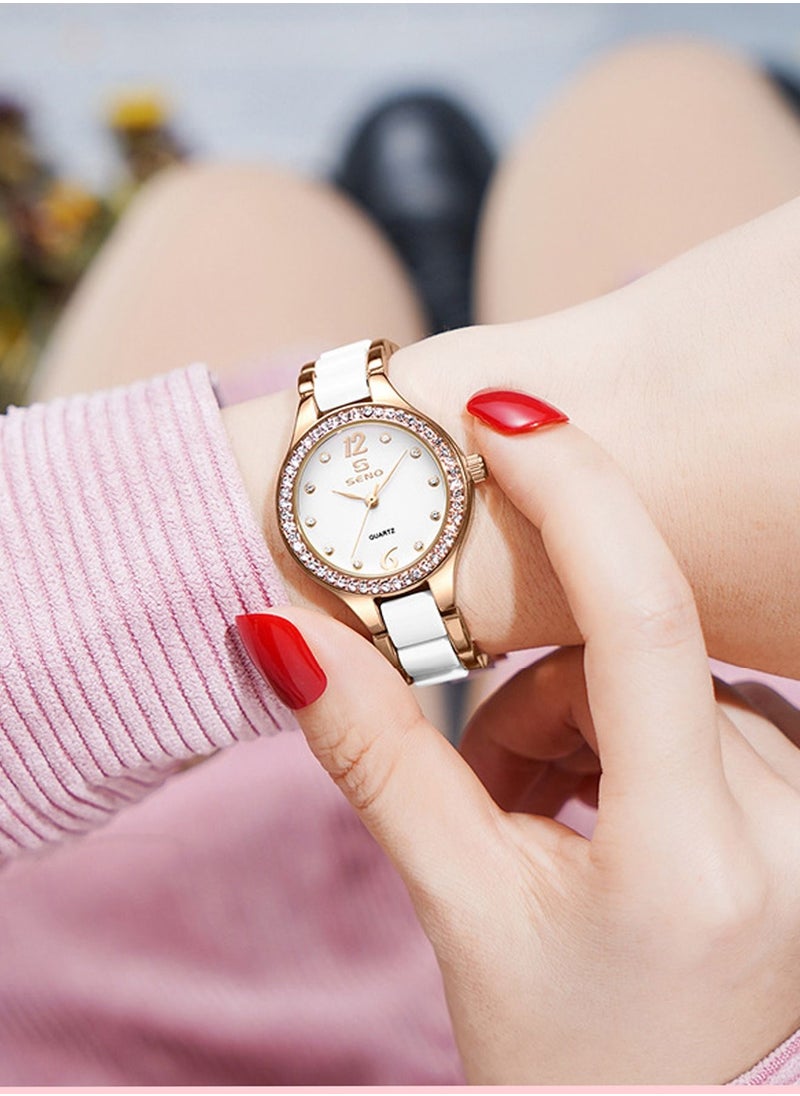 SENO - Fashion Quartz Womens Watches, Waterproof Women's Quartz Watch, Easy to Read Watch Fashion Watch Best Gift for Your Friend and Families - Image 1
