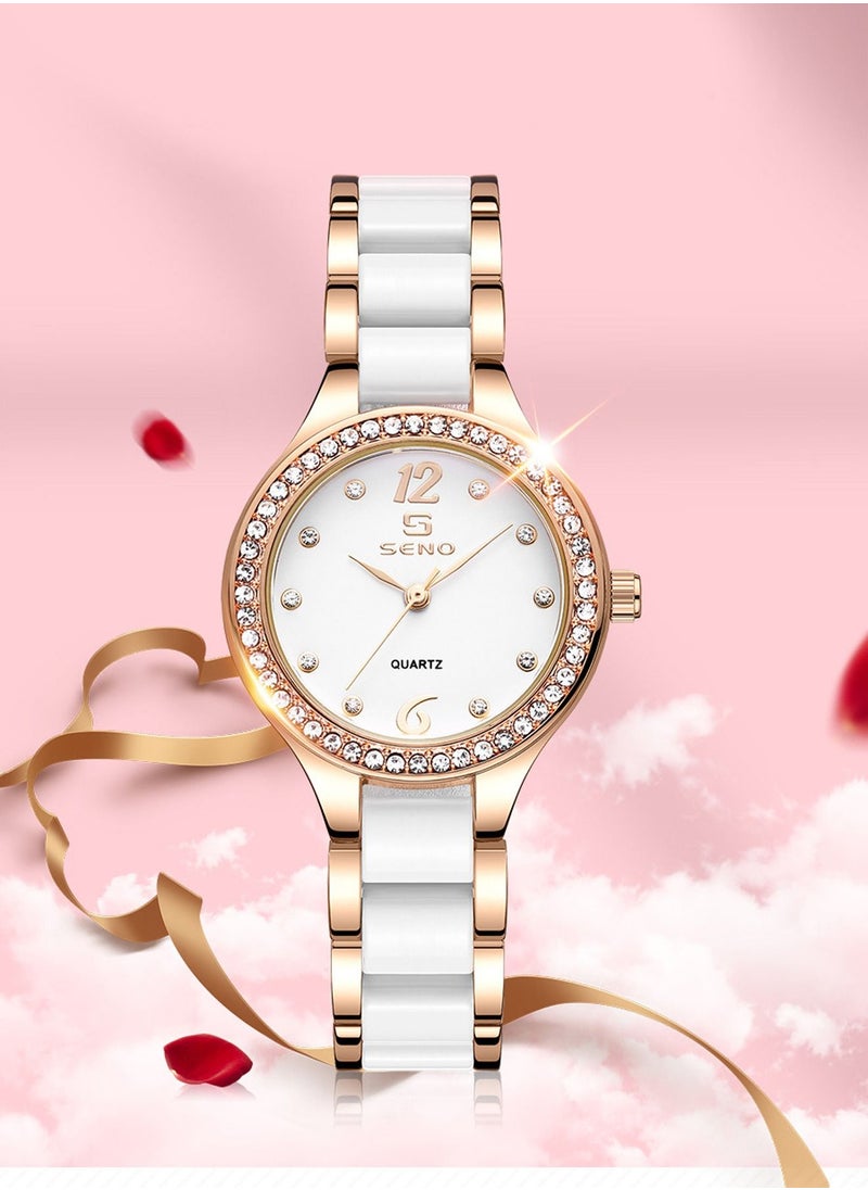 SENO - Fashion Quartz Womens Watches, Waterproof Women's Quartz Watch, Easy to Read Watch Fashion Watch Best Gift for Your Friend and Families - Image 1