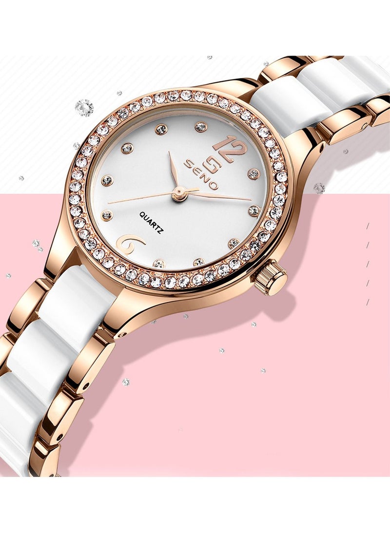SENO - Fashion Quartz Womens Watches, Waterproof Women's Quartz Watch, Easy to Read Watch Fashion Watch Best Gift for Your Friend and Families - Image 1