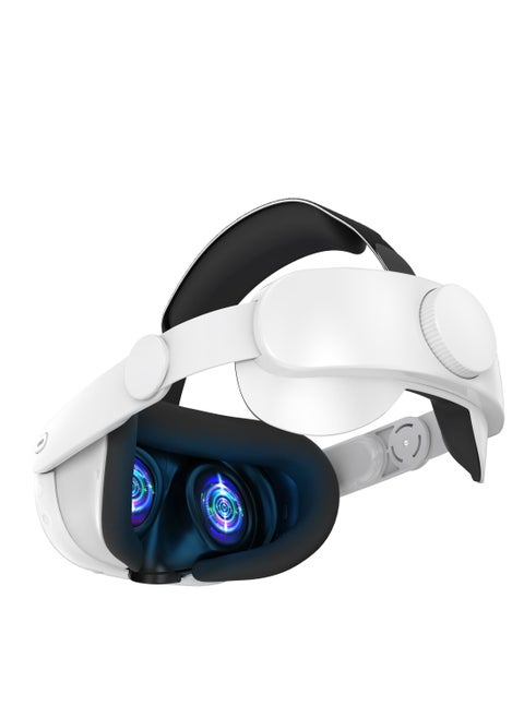 حزام رأس بديل قابل للتعديل لـ Meta/Oculus Quest 3، حزام رأس متين، عصابة رأس مريحة، ملحقات الواقع الافتراضي، راحة معززة وتقليل ضغط الوجه